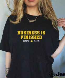 Michigan Wolverines 2024 Business Is Finished 34 13 Shirt