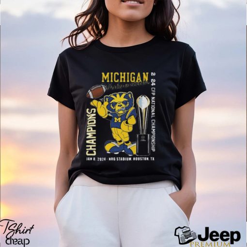 Michigan Wolverines 2024 CFP National Champions Mascot Biff Classic T Shirt