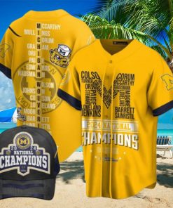 Michigan Wolverines 2024 National Champions Go Blue Baseball Jersey