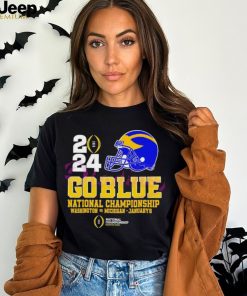 Michigan Wolverines 2024 helmet go blue national championship Washington vs Michigan january 8 T shirt