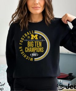 Michigan Wolverines Blue 2023 Circle Big 10 Conference Champions Shirt