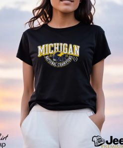 Michigan Wolverines Blue 84 Youth College Football Playoff 2023 National Champions Gold Dust Schedule T Shirt