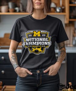 Michigan Wolverines College Football Playoff 2023 National Champions Big & Tall Official Logo T Shirt