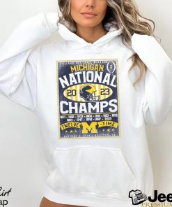 Michigan Wolverines College Football Playoff 2023 National Champions Build Back T Shirt