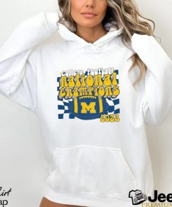 Michigan Wolverines College Football Playoff 2023 National Champions Comfort Colors Groovy Crop T Shirt