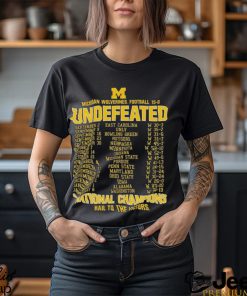 Michigan Wolverines College Football Playoff 2023 National Champions Perfect Season T Shirt