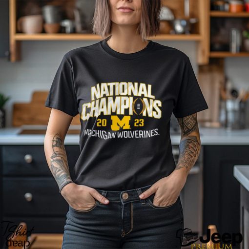 Michigan Wolverines College Football Playoff 2023 National Champions Schedule T Shirt