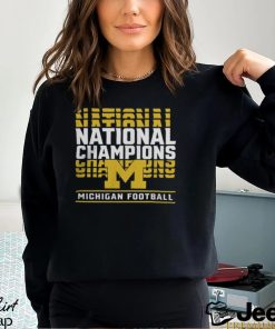 Michigan Wolverines College Football Playoff 2023 National Champions Tee Shirt