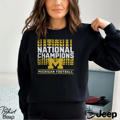 Michigan Wolverines College Football Playoff 2023 National Champions Tee Shirt