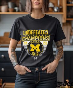 Michigan Wolverines College Football Playoff 2023 National Champions Undefeated T Shirt