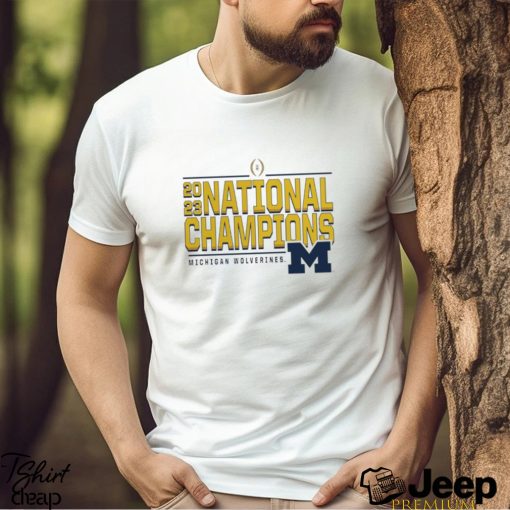 Michigan Wolverines Fanatics Branded College Football Playoff 2023 National Champions Any Name T Shirt