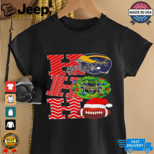 Michigan Wolverines Holiday Ho Ho Ho football shirt