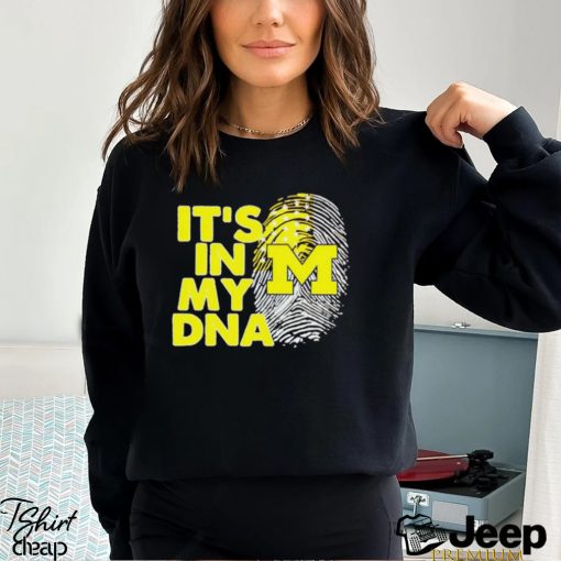 Michigan Wolverines It’s In My DNA Fingerprint shirt