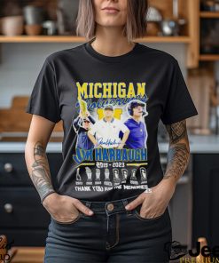 Michigan Wolverines Jim Harbaugh 2015 2023 thank you for the memories shirt