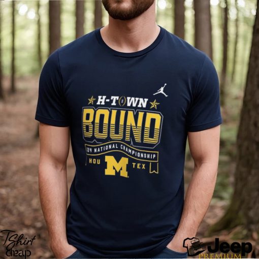 Michigan Wolverines Jordan Brand College Football Playoff 2024 National Championship Game T Shirt