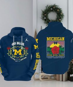 Michigan Wolverines Playoff Semifinal 2024 Rose Bowl Game 3d Hoodie