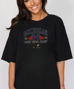 Michigan Wolverines Playoff Semifinal 2024 Rose Bowl Game Yellow Tshirt