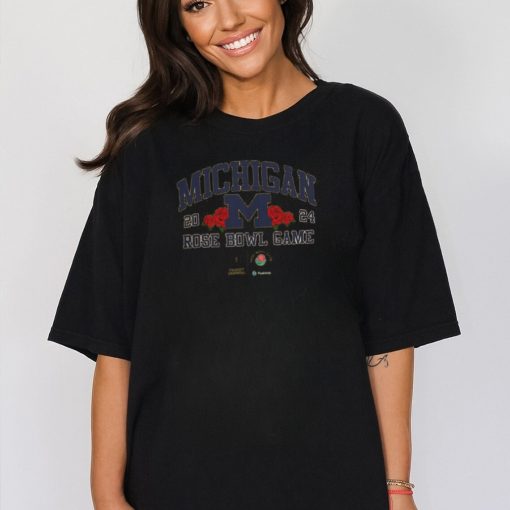 Michigan Wolverines Playoff Semifinal 2024 Rose Bowl Game Yellow Tshirt