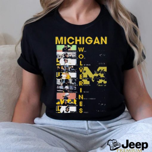 Michigan Wolverines Softball Team Players Signatures Shirt