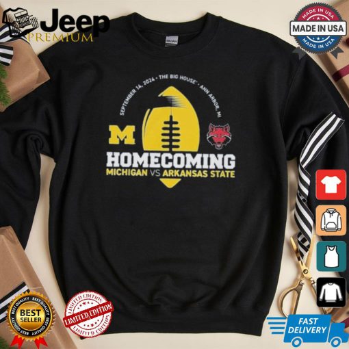 Michigan Wolverines Valiant Blue 2024 Homecoming Gameday Shirt