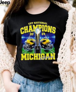 Michigan Wolverines football CFP National Champions 2024 helmets shirt