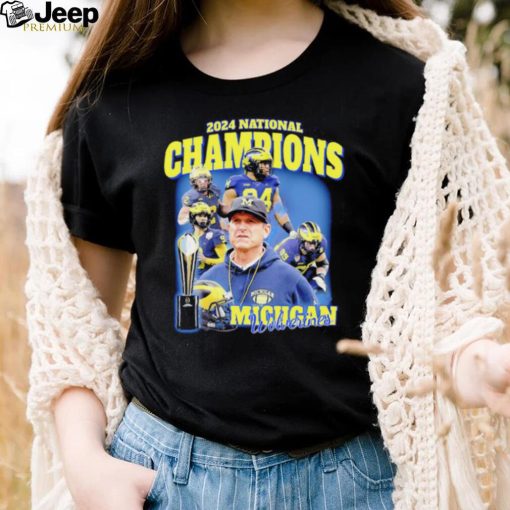 Michigan Wolverines football Jim Harbaugh 2024 National Champions players shirt