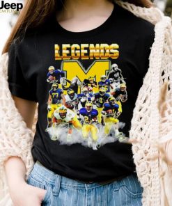 Michigan Wolverines legends player signatures logo 2024 shirt