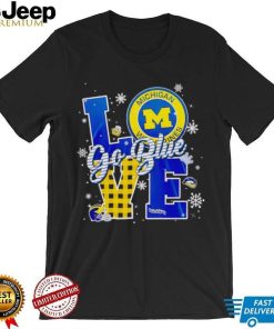 Michigan Wolverines love go blue shirt