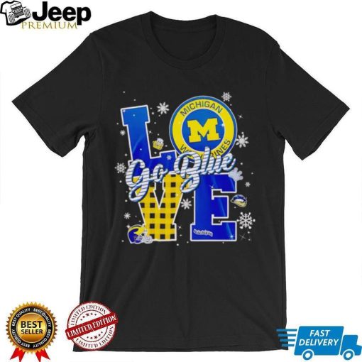Michigan Wolverines love go blue shirt