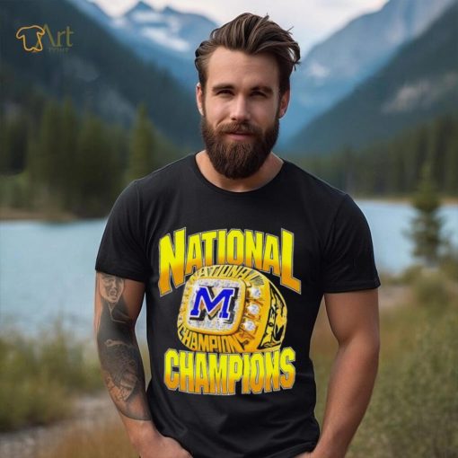 Michigan Wolverines national champions rings shirt