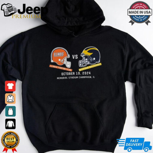 Michigan Wolverines vs Illinois Football October 19, 2024 Matchup Set T Shirt