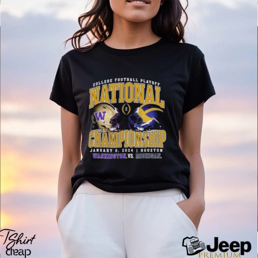 Michigan Wolverines vs. Washington Huskies College Football Playoff 2024 National Championship Matchup Focus Execute Win Shirt