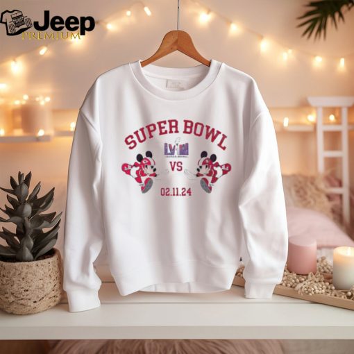 Mickey 49ers Vs Chiefs Super Bowl LVIII Shirt