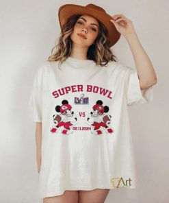 Mickey 49ers vs Chiefs Super Bowl LVIII 02.11.2024 Shirt