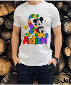 Mickey Autism Awareness Ribbon Puzzle Piece shirt