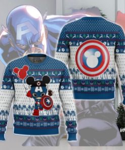 Mickey Captain America Ugly Sweater