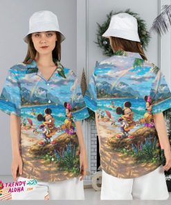 Mickey Friends Summer Vacation Tropical Disney Beach Shirt