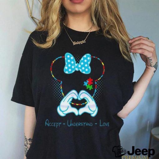 Mickey Minnie Autism Awareness Accept Understand Love T Shirt