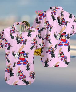 Mickey Mouse Baseball Marvels Hawkeye Bears Hawaiian Shirt