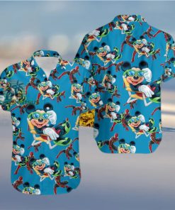 Mickey Mouse Beach Spiderman Avengers Mens Funny Hawaiian Shirts