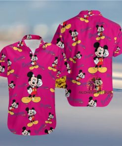 Mickey Mouse Call Phone Atlanta Braves Heliconia High Quality Hawaiian Shirts