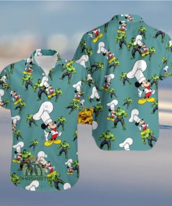 Mickey Mouse Chef Avengers Hulk Mens Cotton Hawaiian Shirts