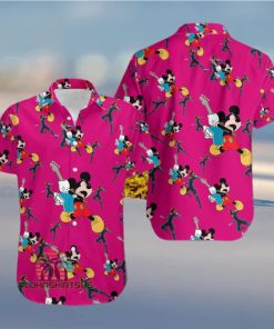 Mickey Mouse Electric Guitar Marvel Avengers Natasha Romanoff Hawaiian Shirt