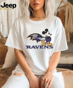 Mickey Mouse Football Baltimore Ravens Logo Shirt