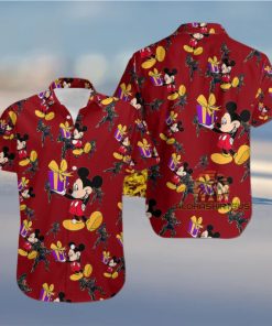 Mickey Mouse Gift Box Cable Marvel Comic Hawaiian Shirt