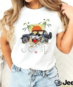 Mickey Mouse Jeep Summer vacation on beach shirt