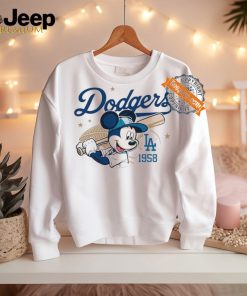 Mickey Mouse Los Angeles Dodgers 1958 Baseball shirt