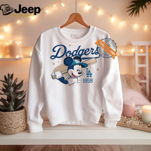 Mickey Mouse Los Angeles Dodgers 1958 Baseball shirt