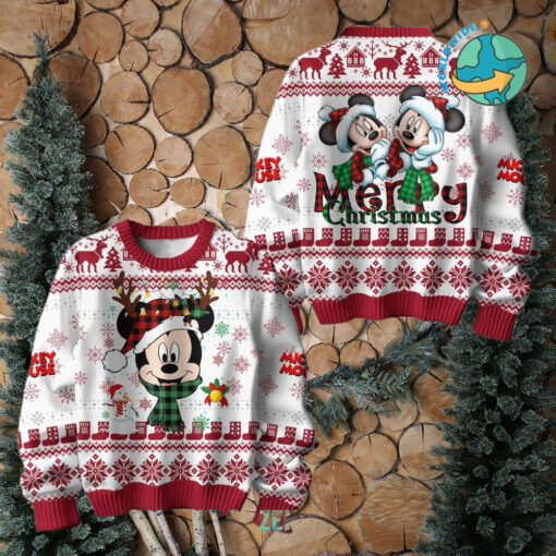 Mickey Mouse Merry Christmas 2024 Ugly Sweater