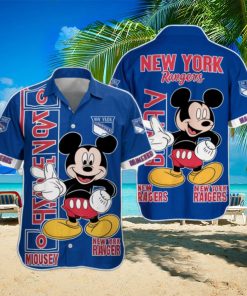 Mickey Mouse New York Rangers NHL Hawaiian Shirt Aloha Gifts